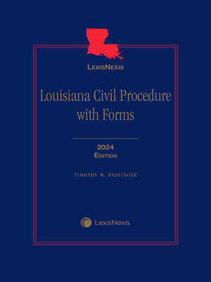 cover image of Louisiana Civil Procedure with Forms